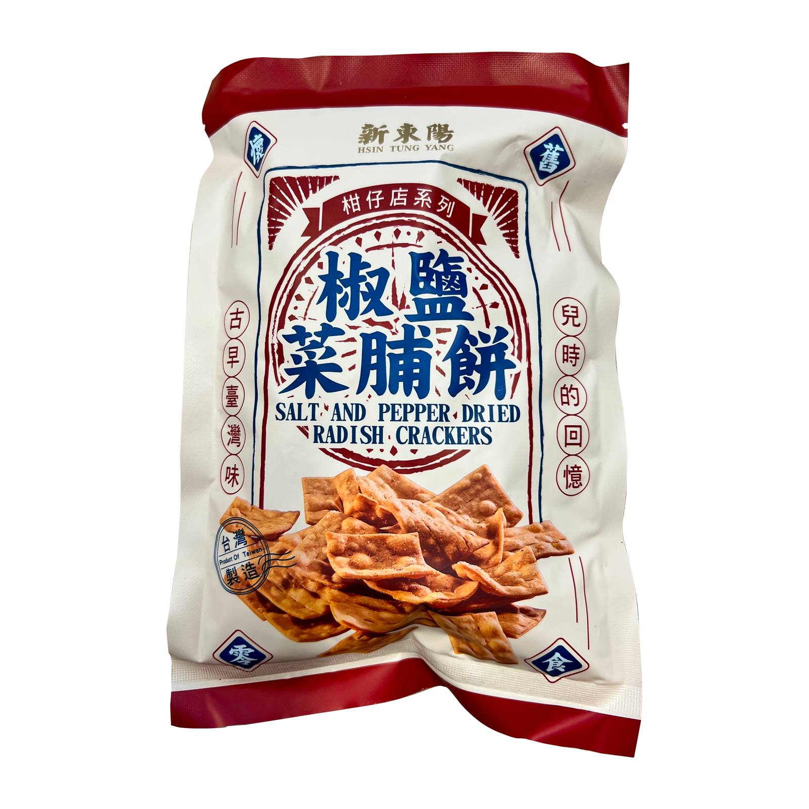 Salt and Pepper Dried Radish Crackers